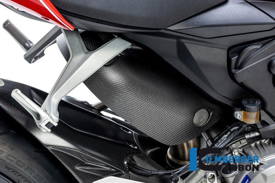 Ilmberger Carbon Fibre Exhaust Protector For Ducati Panigale V2 - My Superbike Store