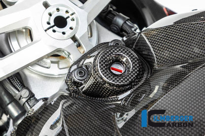 Ilmberger Carbon Fibre Ignition Switch Cover For Ducati Panigale V4 S 2022 - My Superbike Store