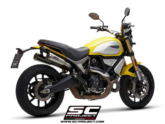 SC Project 70s Conical Slip-On Exhaust for Ducati Scrambler 1100 2018-19 - My Superbike Store