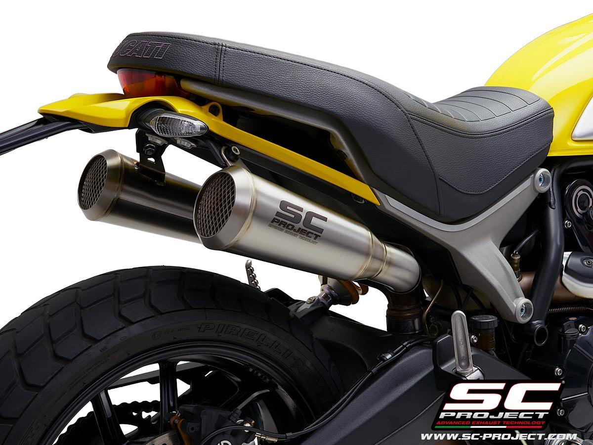 SC Project 70s Conical Slip-On Exhaust for Ducati Scrambler 1100 2018-19 - My Superbike Store