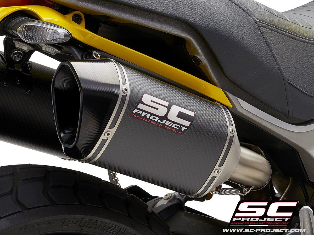 SC Project MTR Slip-On Exhaust for Ducati Scrambler 1100 2018-19 - My Superbike Store