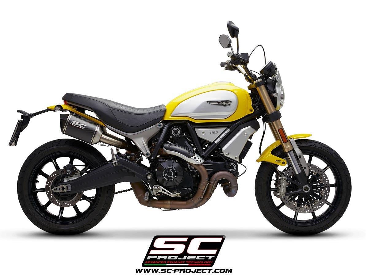 SC Project MTR Slip-On Exhaust for Ducati Scrambler 1100 2018-19 - My Superbike Store