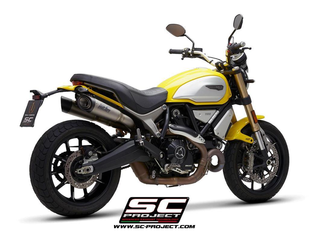 SC Project S1 Slip-On Exhaust for Ducati Scrambler 1100 2018-19 - My Superbike Store