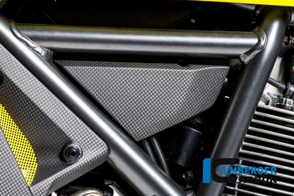 Ilmberger Carbon Fibre Left Cover Under The Frame For Ducati Scrambler Icon 2016-22 - My Superbike Store