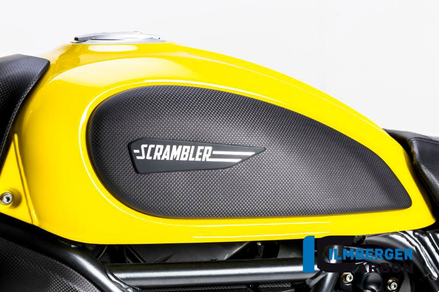 Ilmberger Carbon Fibre Left Tank Cover For Ducati Scrambler Icon 2016-22 - My Superbike Store