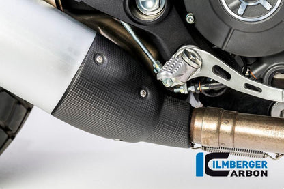 Ilmberger Carbon Fibre Exhaust Protector For Ducati Scrambler Icon 2016-22 - My Superbike Store