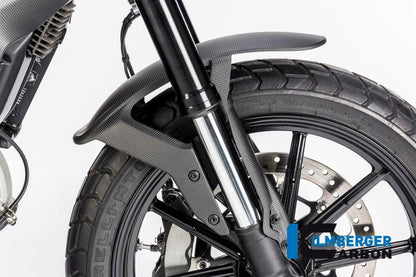 Ilmberger Carbon Fibre Front Mudguard For Ducati Scrambler Icon 2016-22 - My Superbike Store