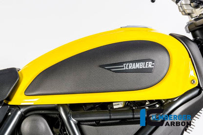 Ilmberger Carbon Fibre Right Tank Cover For Ducati Scrambler Icon 2016-22 - My Superbike Store