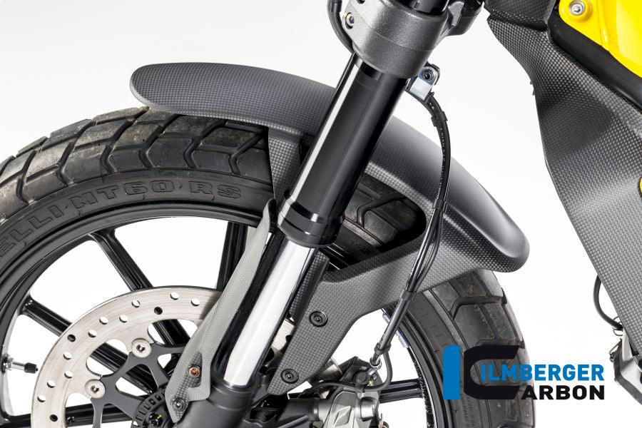 Ilmberger Carbon Fibre Front Mudguard For Ducati Scrambler Icon 2016-22 - My Superbike Store