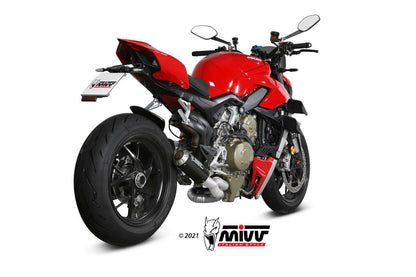 Mivv Carbon Fibre Full Exhaust System For Ducati Streetfighter V4 2020-22 - My Superbike Store