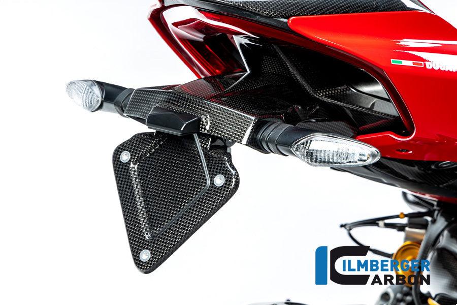 Ilmberger Carbon Fibre Number Plate Holder For Ducati Streetfighter V4 2020-22 - My Superbike Store