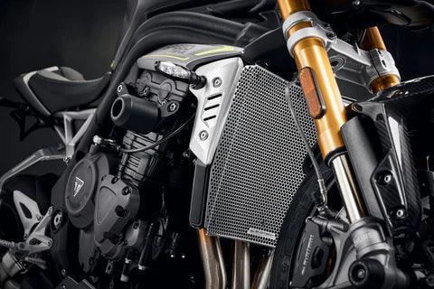 [SALE] Evotech Performance Silver Radiator Guard for Triumph Speed Triple 1200 RR/RS - My Superbike Store