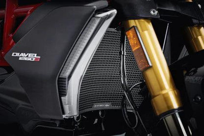 Evotech Performance Radiator and Oil Cooler Guard Set for Ducati Diavel 1260 S 2019-22 - My Superbike Store