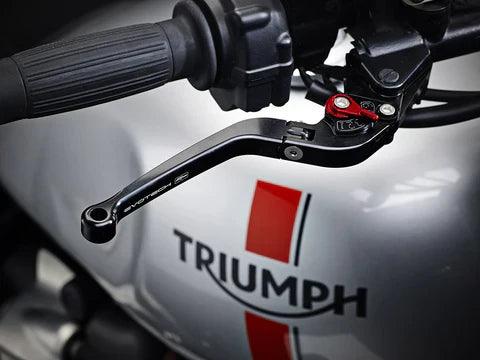 Evotech Performance Folding Clutch and Brake Lever Set for Triumph Bonneville T120 - My Superbike Store