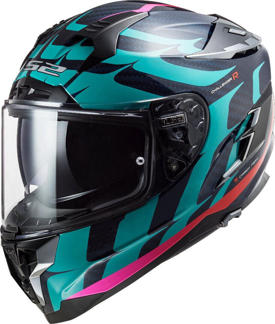 LS2 FF327 Challenger Flames Carbon Helmet - My Superbike Store