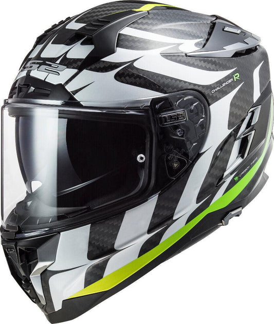 LS2 FF327 Challenger Flames Carbon Helmet - My Superbike Store