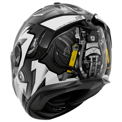 Shark Spartan GT Carbon Urikan Helmet - Black/White - My Superbike Store