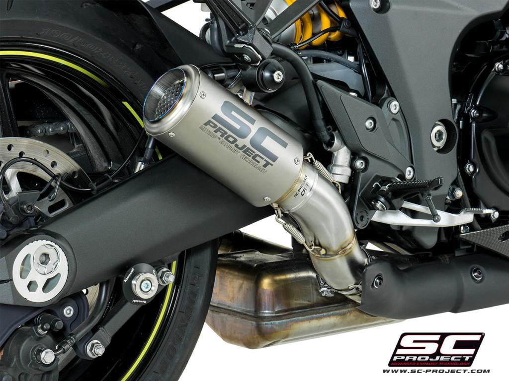 SC Project CR-T Slip-On Exhaust for Kawasaki Z1000 2017-20 - My Superbike Store