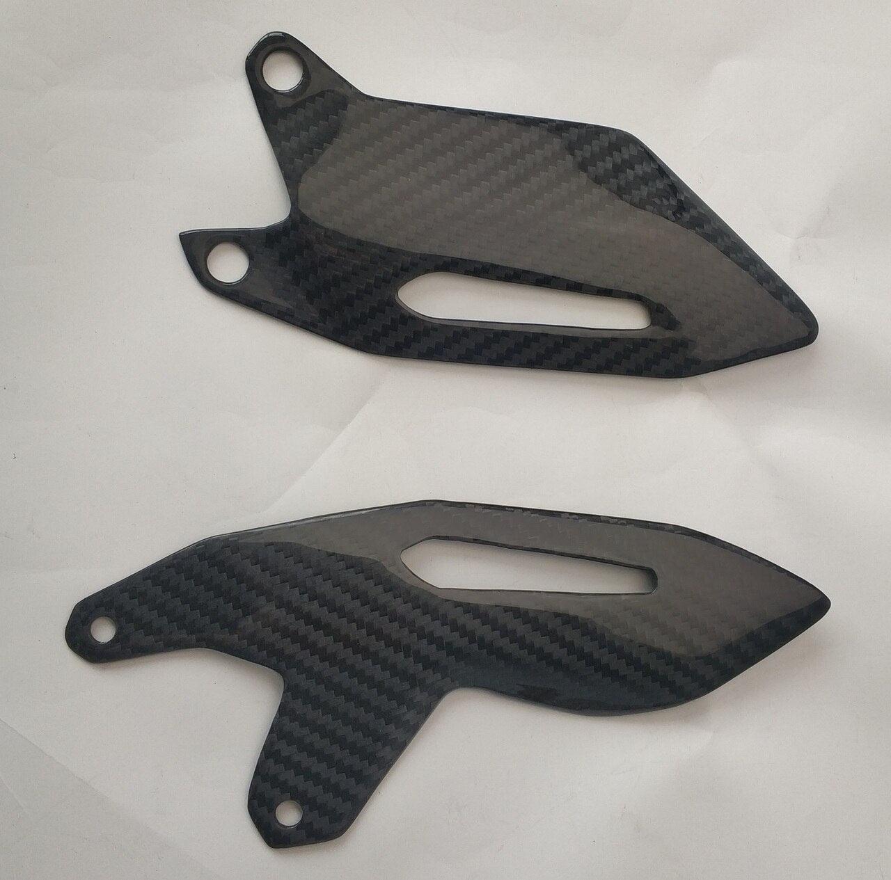 Motocomposites Heel Guards in Carbon with Fiberglass for Kawasaki Ninja H2 - My Superbike Store