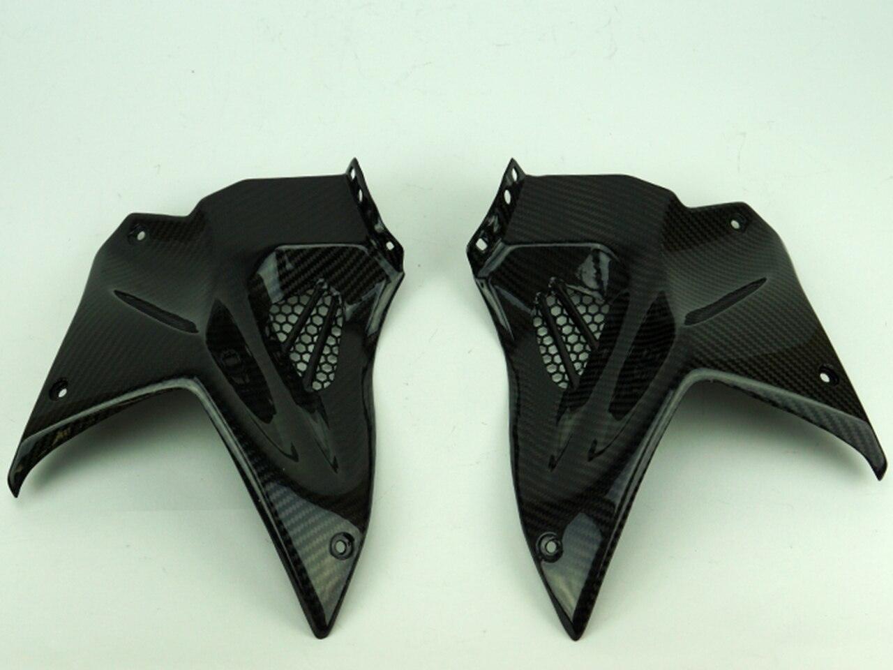 Motocomposites Upper Tank Covers w/ Aluminium Grill in 100% Carbon Fiber for Kawasaki Ninja H2 - My Superbike Store