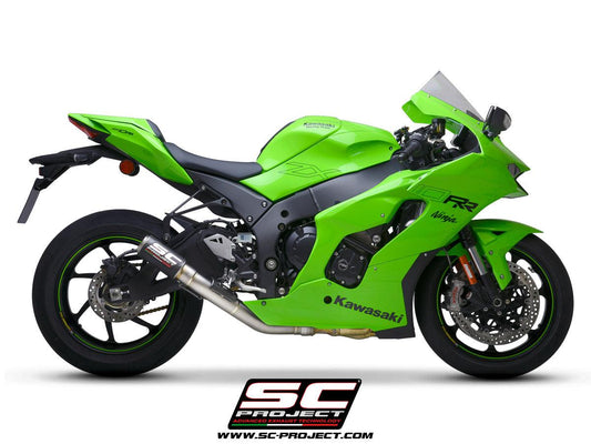 SC Project CR-T Slip-On Exhaust for Kawasaki ZX-10R 2021-23 - My Superbike Store