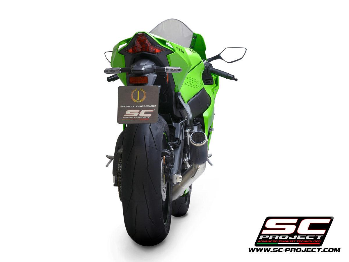 [SALE] SC Project CR-T Carbon Fiber Slip-On Exhaust for Kawasaki ZX10R/RR 2021-22 - My Superbike Store