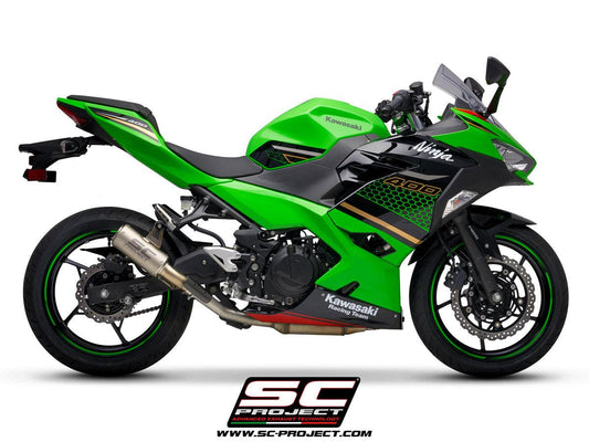 SC Project CR-T Slip-On Exhaust for Kawasaki Ninja 400 2018-22 - My Superbike Store