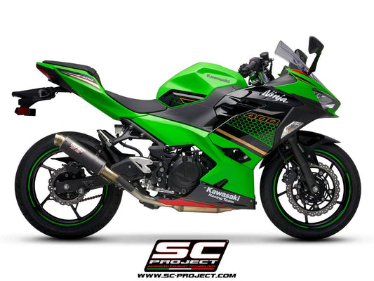 SC Project GP-M2 Slip-On Exhaust for Kawasaki Ninja 400 2018-22 - My Superbike Store