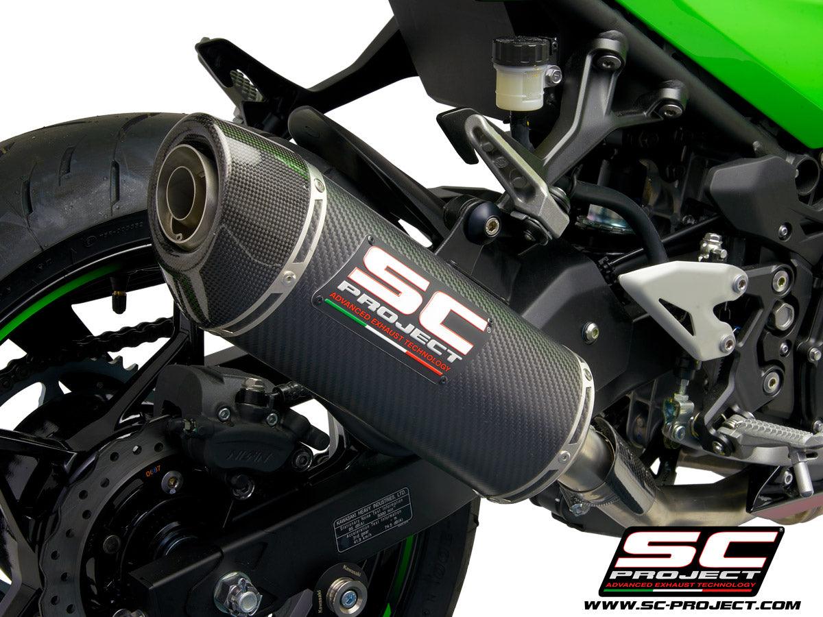 SC Project Oval Slip-On Exhaust for Kawasaki Ninja 400 2018-22 - My Superbike Store