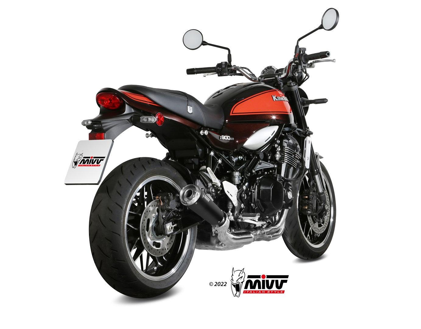 Mivv Ghibli S Slip-On Exhaust for Kawasaki Z900RS 2018-22 - My Superbike Store