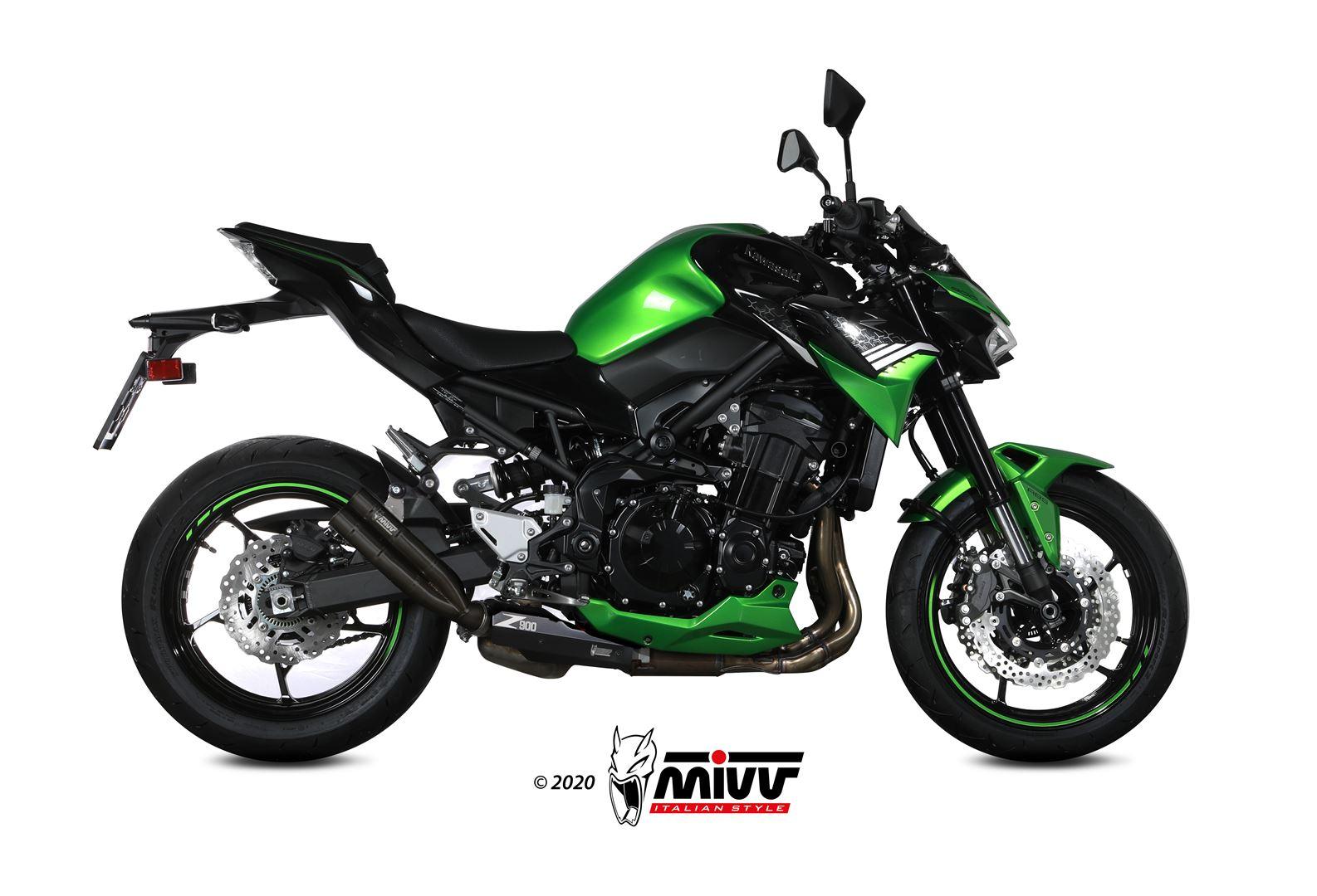 Mivv Double Gun Slip-On Exhaust for Kawasaki Z900 2020-22 - My Superbike Store