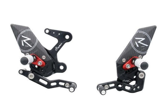 LighTech R Version Adjustable Rearsets for Kawasaki Ninja 400 2018-22 - My Superbike Store