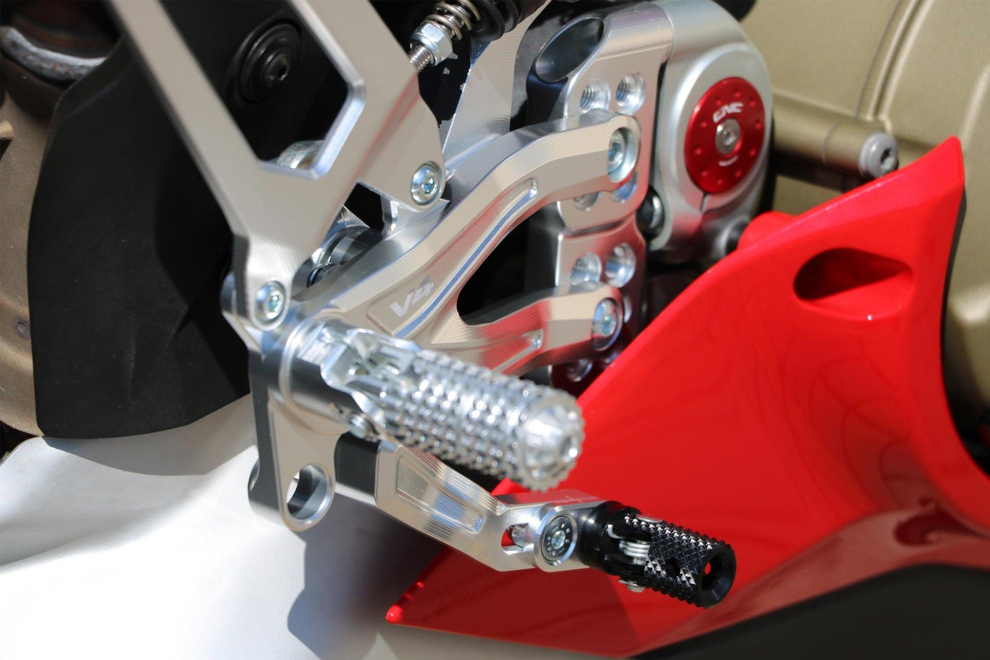 CNC Racing Adjustable Rear Sets For Ducati Panigale V4 S - My Superbike Store