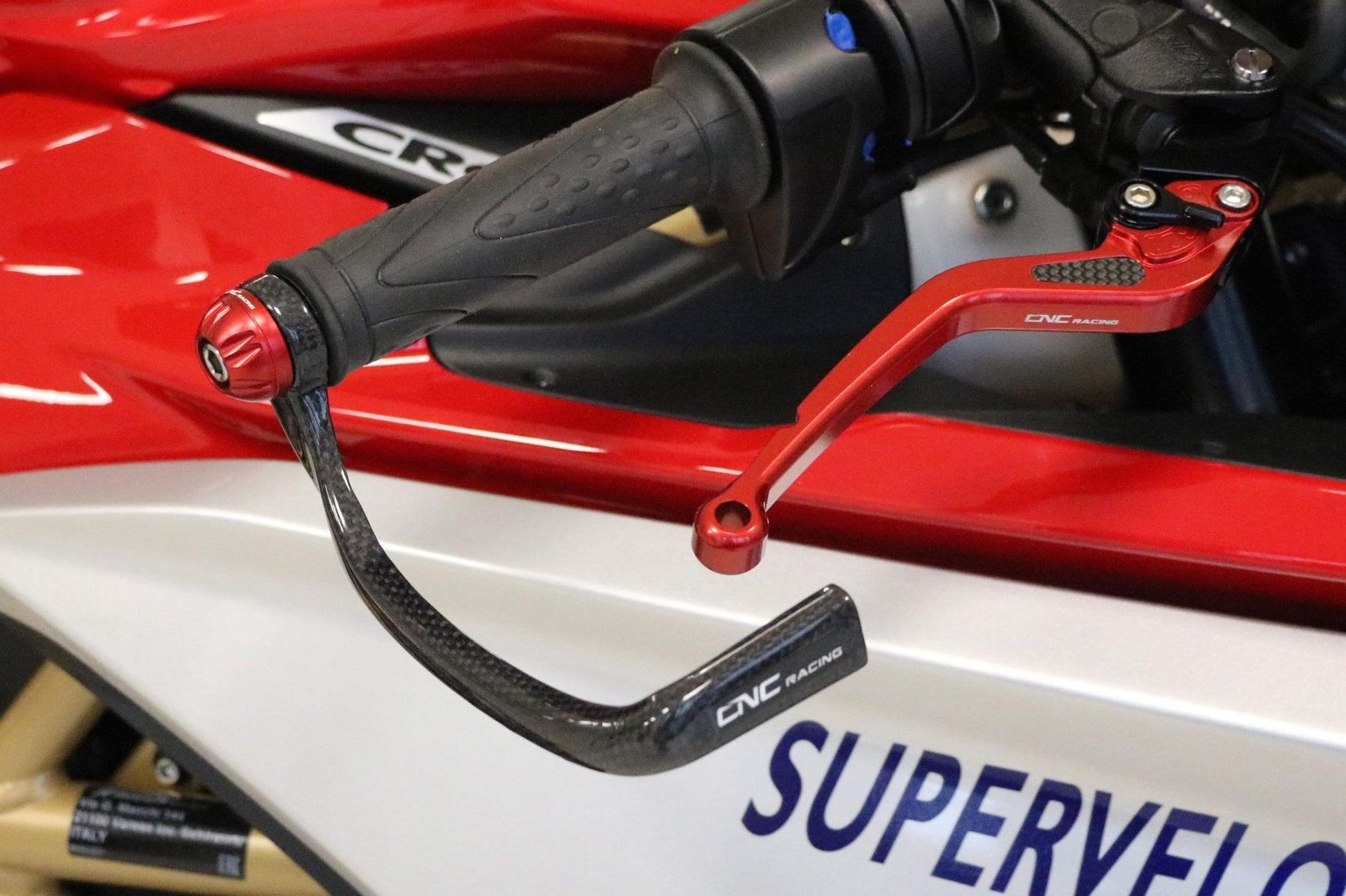 CNC Racing Carbon Fibre Lever Protection For Ducati Panigale V4 S - My Superbike Store