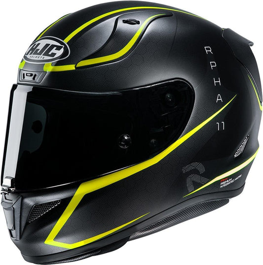 HJC RPHA 11 Jarban Helmet - Black Matt/Yellow - My Superbike Store