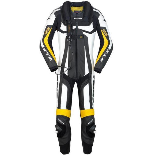 Spidi T-2 Neck DPS Wind Pro Airbag One Piece Leather Suit - My Superbike Store