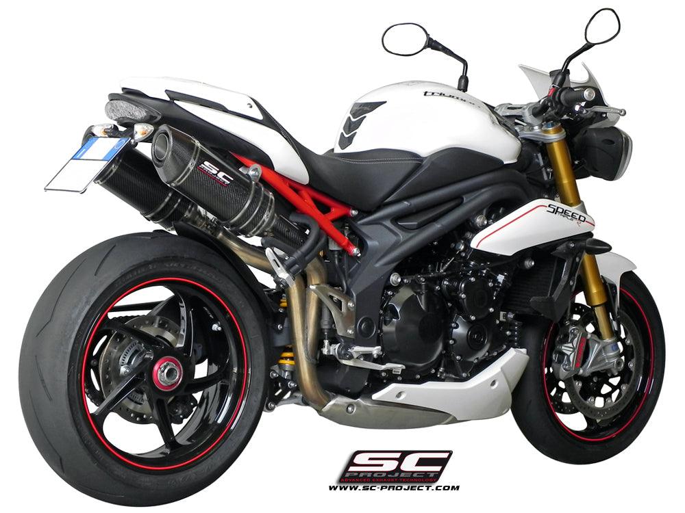 SC Project Oval Exhaust for TRIUMPH SPEED TRIPLE 1050 (2011-15) - My Superbike Store