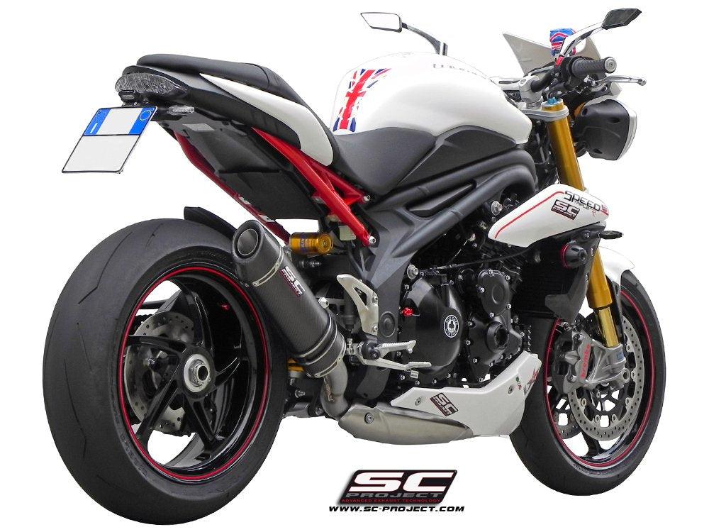 SC Project Oval Lower Position Exhaust for TRIUMPH SPEED TRIPLE 1050 (2011-15) - My Superbike Store