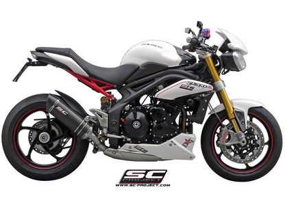 SC Project Oval Lower Position Exhaust for TRIUMPH SPEED TRIPLE 1050 (2011-15) - My Superbike Store