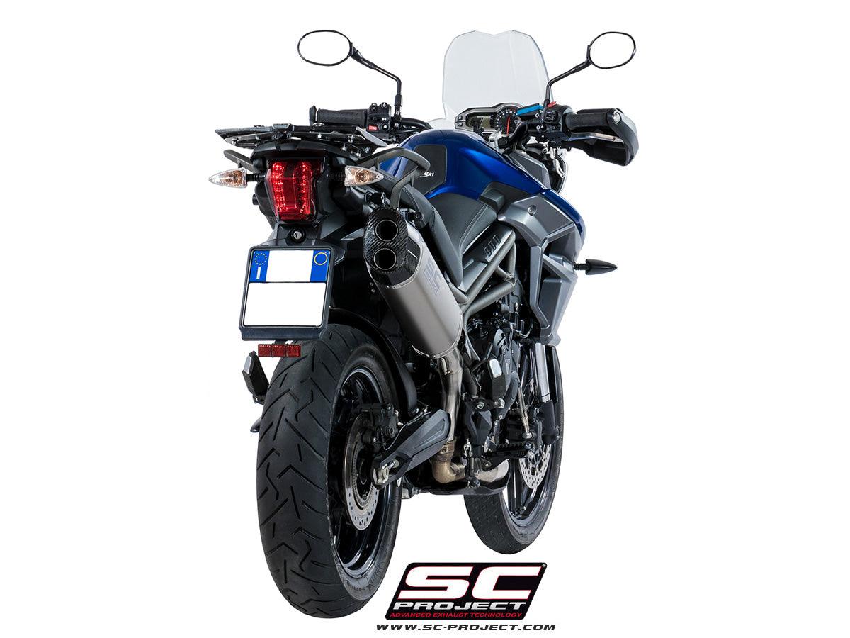 SC Project Adventure Slip-On Exhaust For Triumph Tiger 800 (2017-20) - My Superbike Store