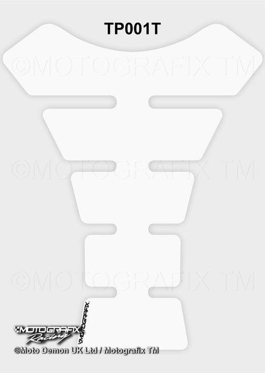 Universal Plain Transparent / Clear Motorcycle Tank Pad Protector Motografix 3D Gel TP001T - My Superbike Store