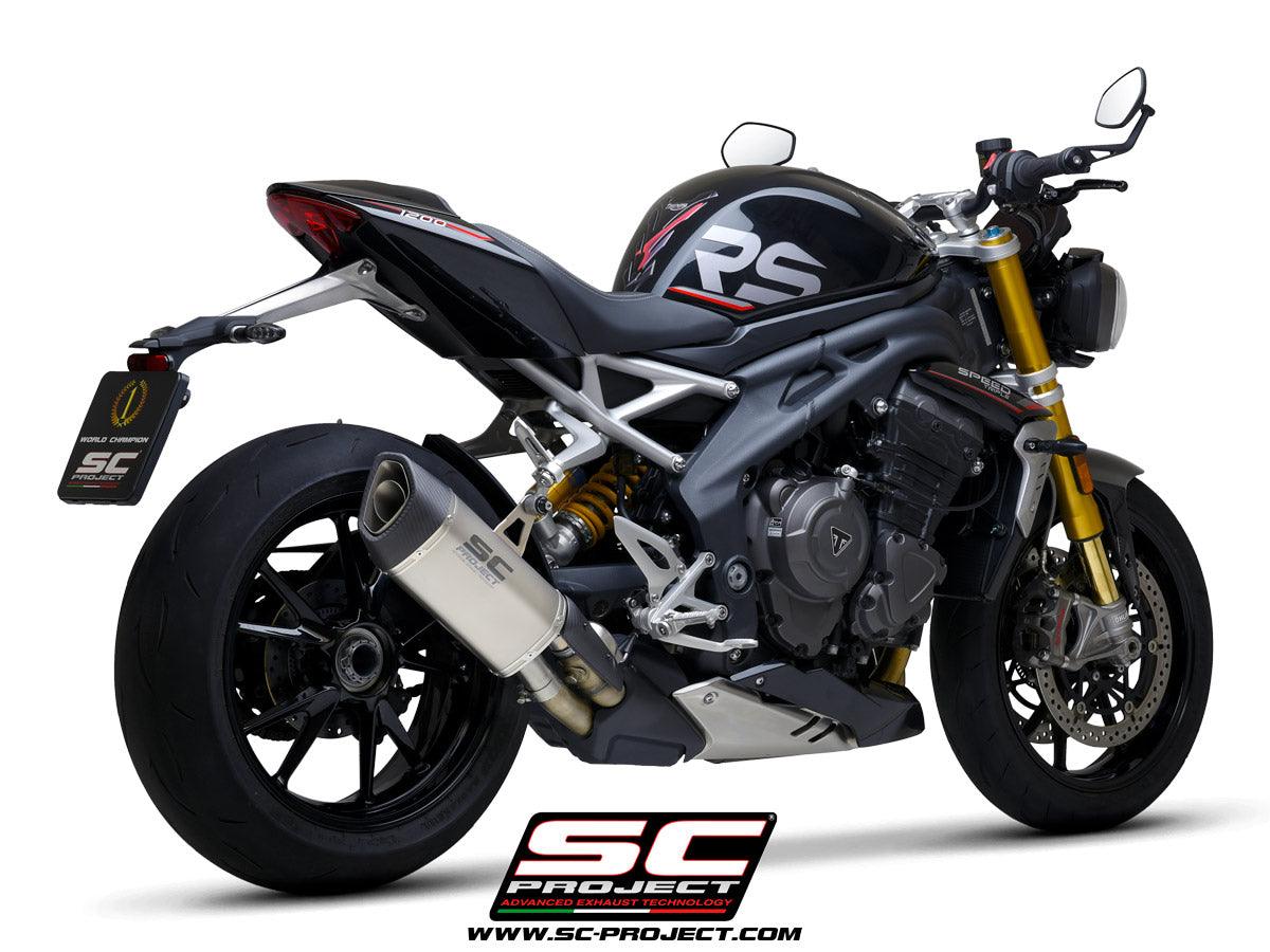 SC Project SC1-R GT Slip-On Exhaust for Triumph Speed Triple 1200 RS 2021-23 - My Superbike Store