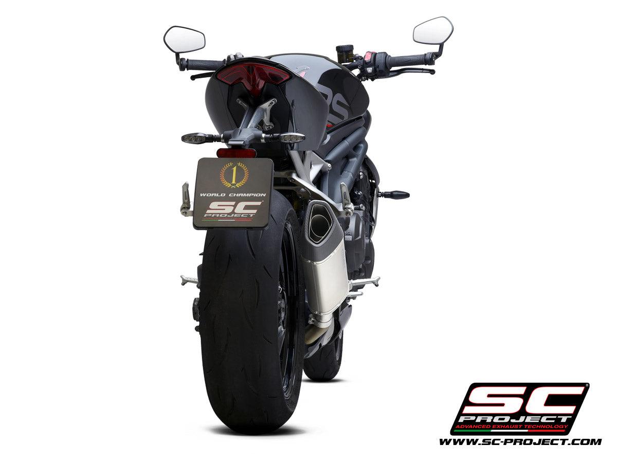 SC Project SC1-R GT Slip-On Exhaust for Triumph Speed Triple 1200 RS 2021-23 - My Superbike Store