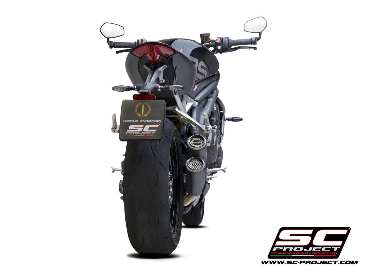 SC Project Twin CR-T Slip-On Exhaust for Triumph Speed Triple 1200 RS 2021-23 - My Superbike Store