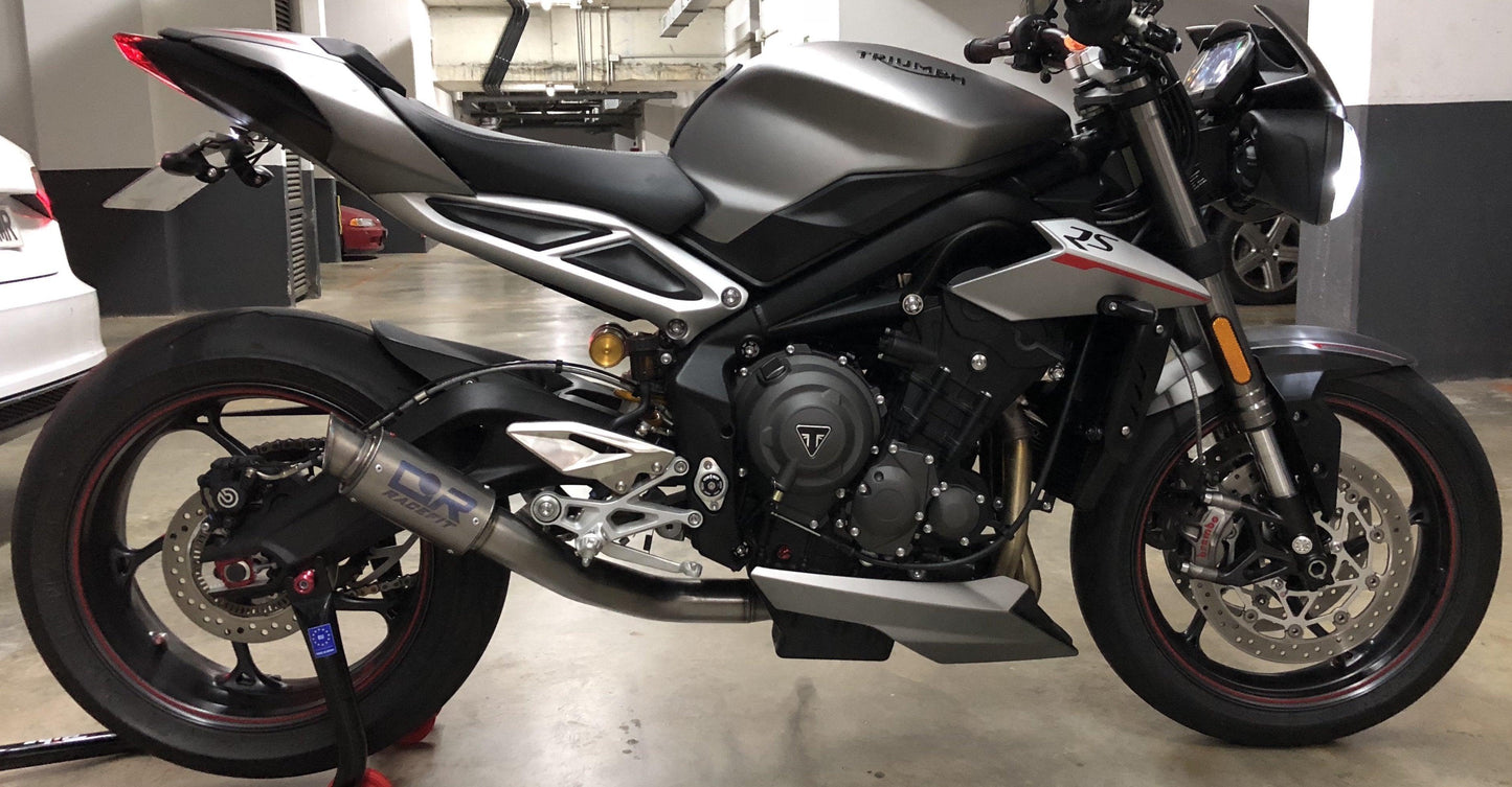 Racefit Growler Slip-On Exhaust for Triumph Street Triple 2015-18 - My Superbike Store