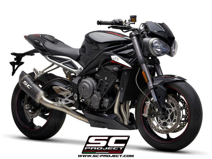 SC Project SC1-R Full Exhaust System 3-1 For Triumph Street Triple RS 2020-22 (high position) - My Superbike Store