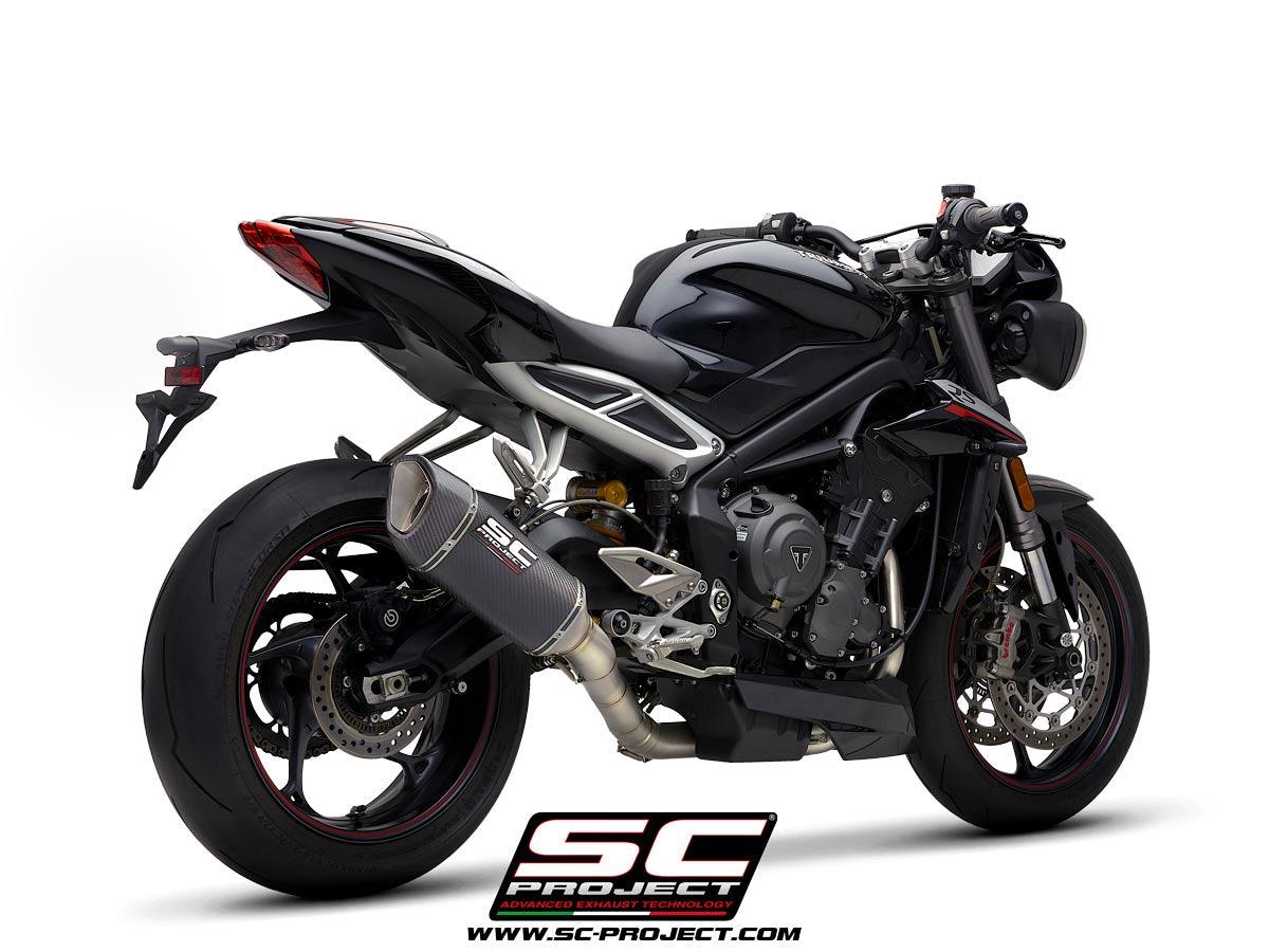 SC Project SC1-R Full Exhaust System 3-1 For Triumph Street Triple RS 2020-22 (high position) - My Superbike Store