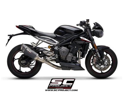 SC Project SC1-R Full Exhaust System 3-1 For Triumph Street Triple RS 2020-22 (high position) - My Superbike Store