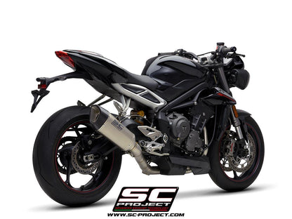 SC Project SC1-R Full Exhaust System 3-1 For Triumph Street Triple RS 2020-22 (high position) - My Superbike Store