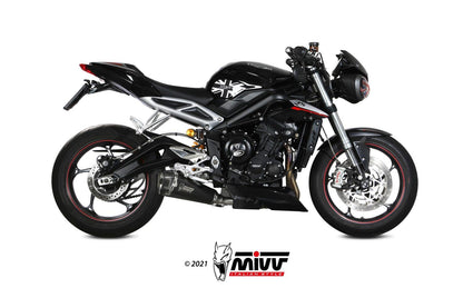 Mivv Delta Race Slip-On Exhaust for Triumph Street Triple RS 2017-22 - My Superbike Store